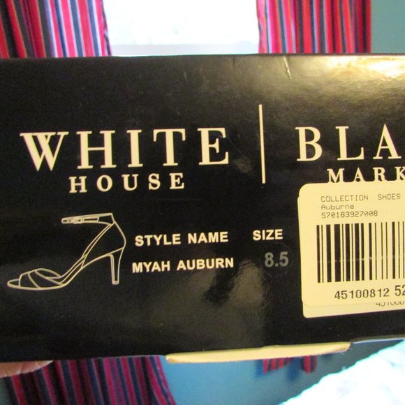 WHBM Suede Colorblock Heels - Picture 4 of 12